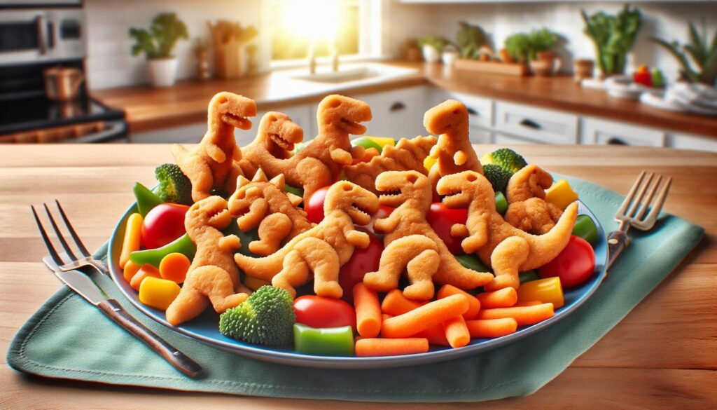 dino nuggets nutrition label